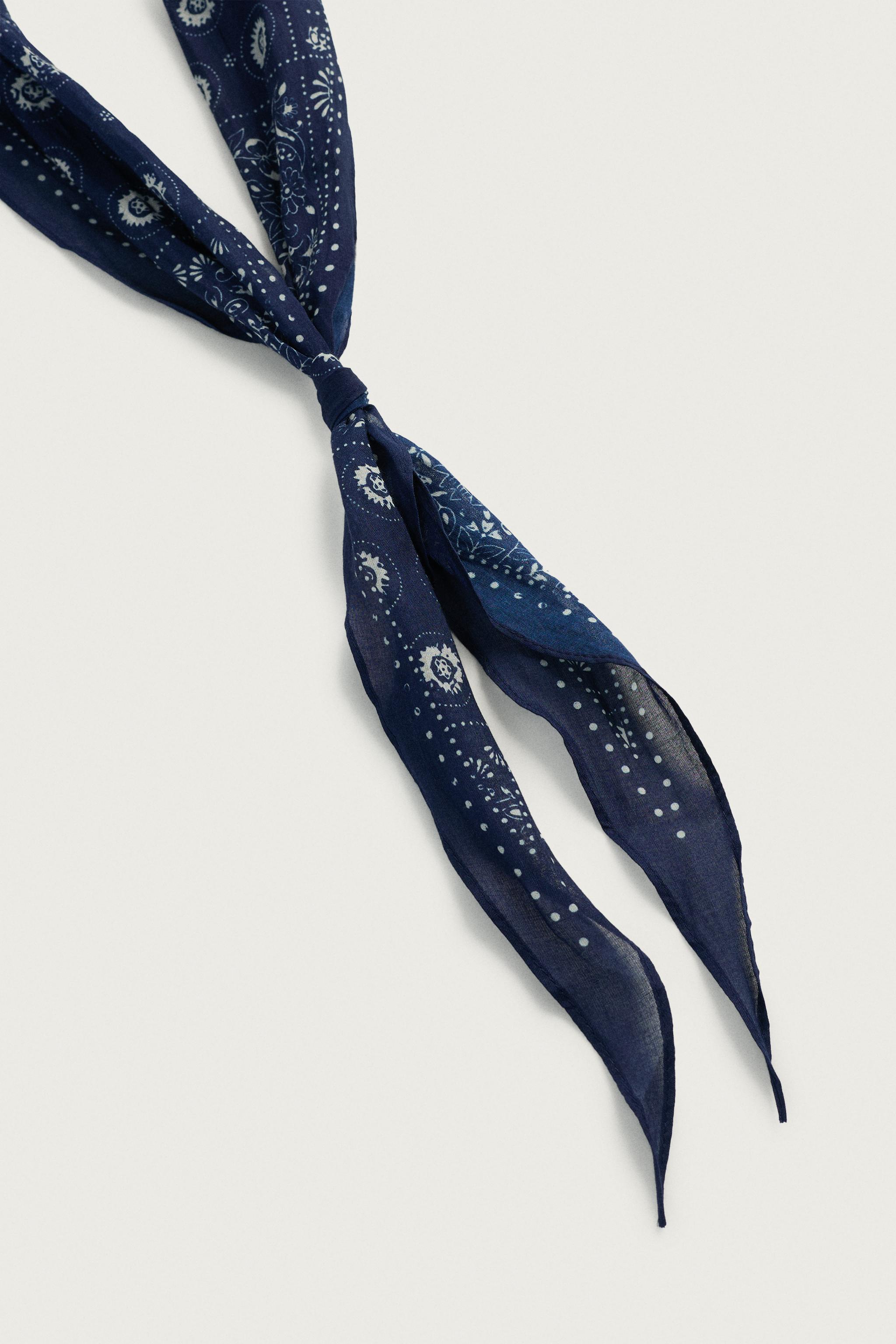 LONG PATCHWORK PRINT BANDANA